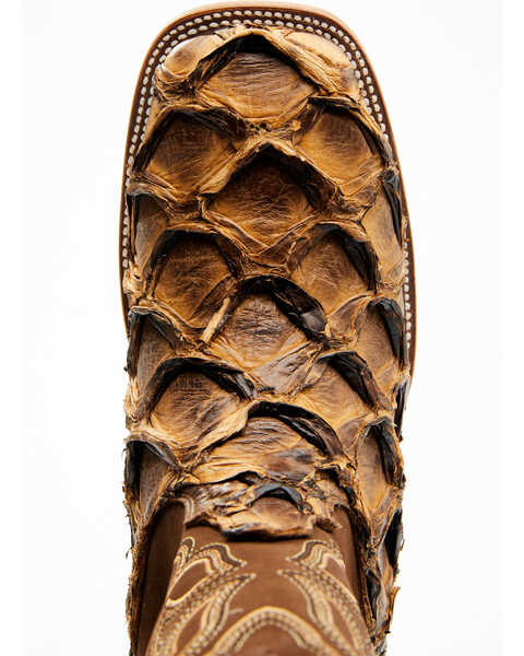 Image #6 - Cody James Men's Exotic Pirarucu Western Boots - Broad Square Toe , Beige/khaki, hi-res