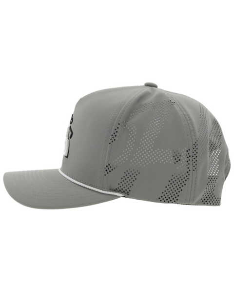 Image #4 - Hooey Men's Golf Logo Embroidered Trucker Cap, Grey, hi-res