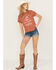 Idyllwind Women's Oakland Mid Rise Rebel Shorts, Medium Wash, hi-res