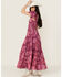 Image #2 - Free People Women's Sundrenched Floral Short Sleeve Maxi Dress , Pink, hi-res