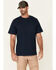 Image #1 - Hawx Men's Solid Navy Forge Short Sleeve Work Pocket T-Shirt - Tall, Navy, hi-res