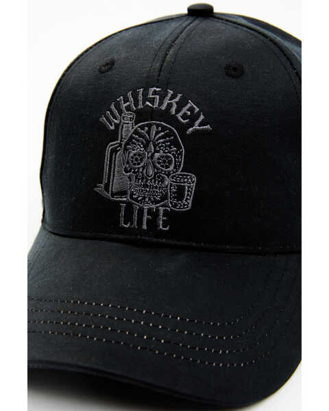 Image #2 - Moonshine Spirit Men's Black Whiskey Life Ball Cap, Black, hi-res