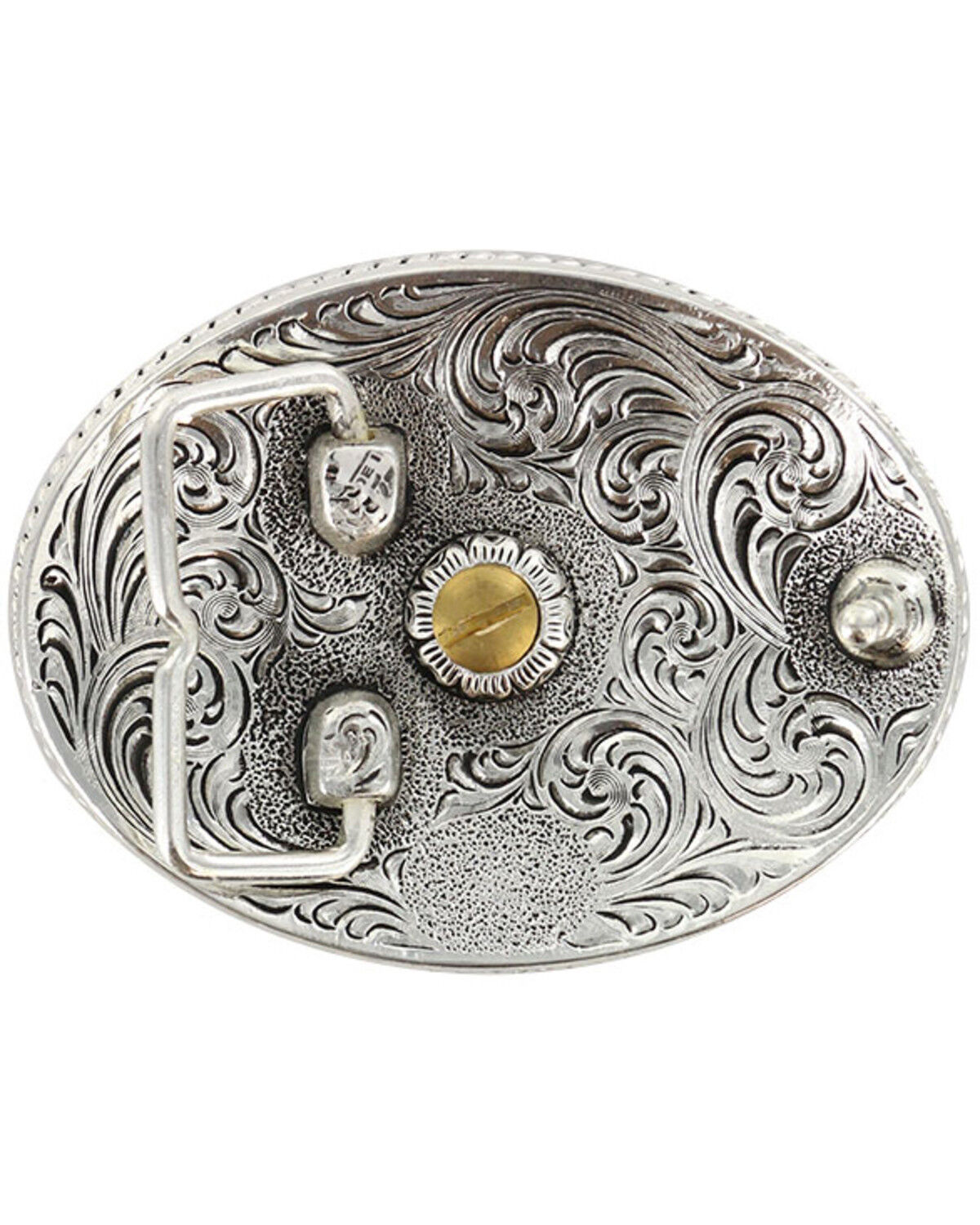 Image #2 - Cody James Men's Antiqued Oval Arizona Belt Buckle, Multi, hi-res