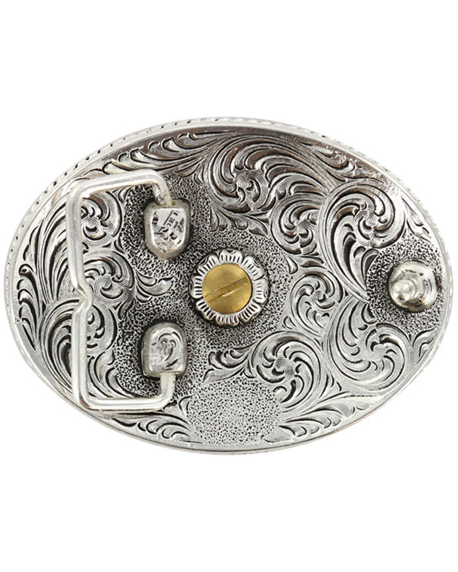 Image #2 - Cody James Men's Antiqued Oval Arizona Belt Buckle, Multi, hi-res
