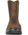 Image #4 - Hoss Men's 8" Waterproof Side-Zip Work Boots - Composite Toe, Brown, hi-res