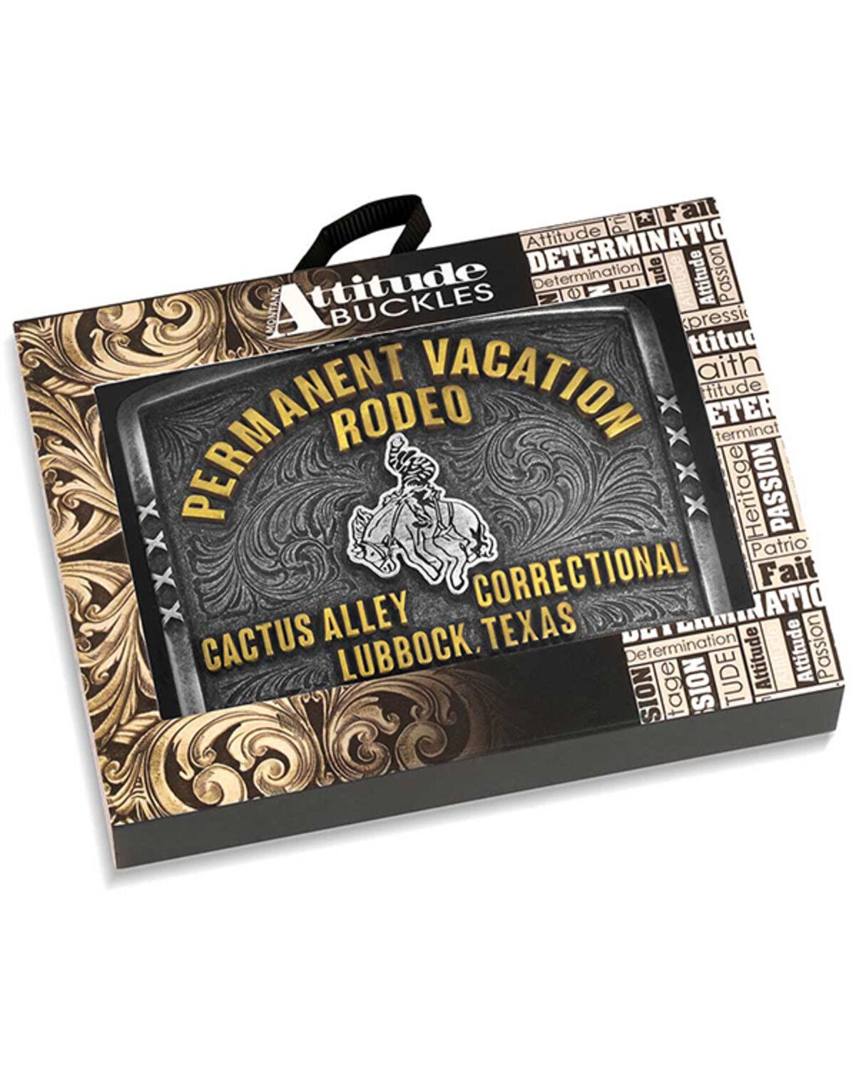 Image #3 - Montana Silversmiths Cactus Alley Permanent Vacation Belt Buckle, Silver, hi-res