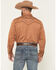 Image #4 - Scully Men's Embroidered Long Sleeve Snap Western Shirt - Big, Brown, hi-res