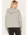 Wrangler Retro Women's Southwestern Print Cropped Hoodie, Heather Grey, hi-res