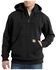 Image #2 - Carhartt Men's Rain Defender Paxton Hooded Zip Work Sweatshirt, Black, hi-res