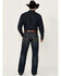 Image #3 - Rock & Roll Denim Men's Double Barrel Medium Wash Relaxed Bootcut Stretch Denim Jeans, Medium Wash, hi-res