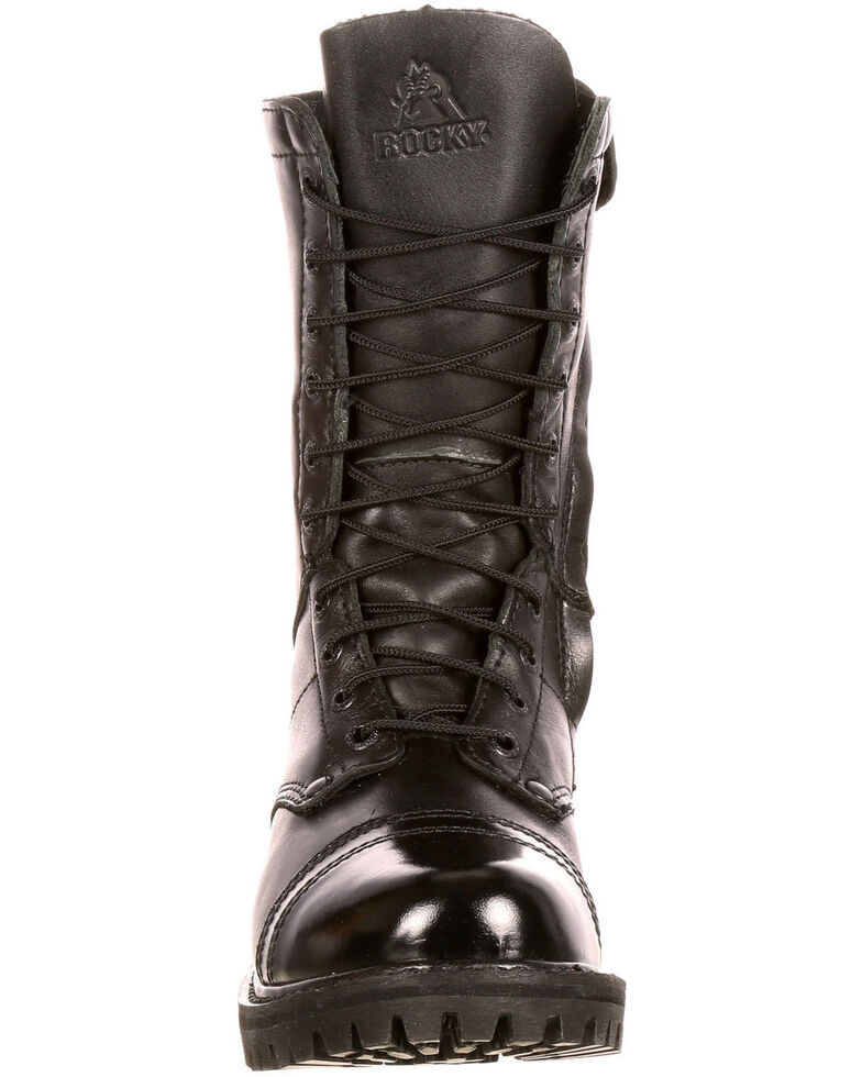 rocky boots with side zipper