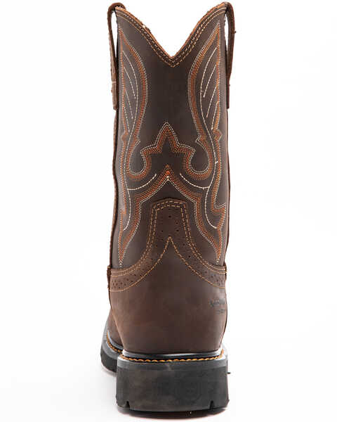 Image #5 - Cody James Men's Saddle Waterproof Western Work Boots - Soft Toe, Dark Brown, hi-res