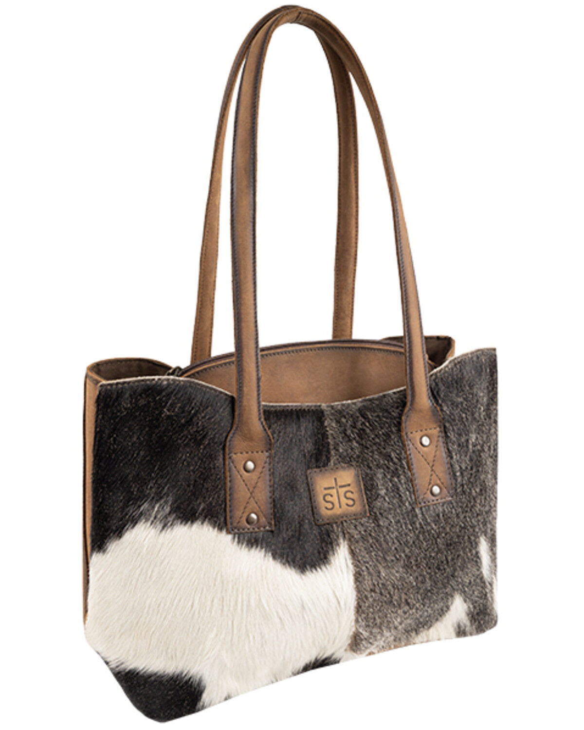 Image #2 - STS Ranchwear By Carroll Josie Cowhide Tote Bag, Brown, hi-res