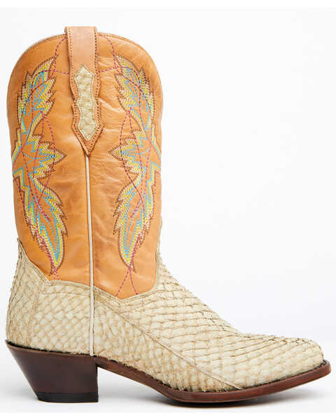 Image #2 - Dan Post Women's Queretaro Western Boots - Square Toe, Oryx, hi-res