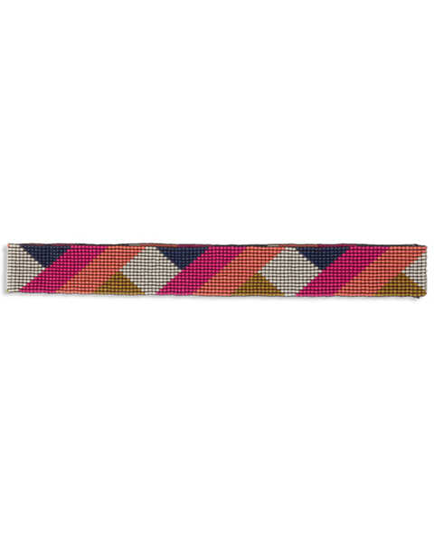 Image #1 - Ink + Alloy Women's Pink & Peach Stripe Seed Hatband, Pink, hi-res