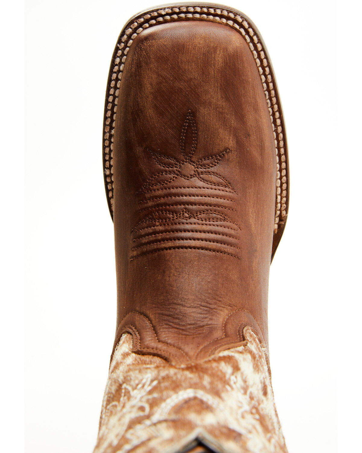 Image #6 - Dan Post Women's Clarabelle Western Boots - Broad Square Toe, Brown, hi-res