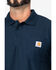 Carhartt Men's Contractors Pocket Short Sleeve Work Polo Shirt, Navy, hi-res