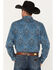Image #4 - Cody James Men's Conquistador Printed Long Sleeve Snap Western Shirt , Blue, hi-res