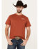Image #4 - RANK 45® Men's Southwestern Logo Shield Short Sleeve Graphic T-Shirt   , Dark Orange, hi-res