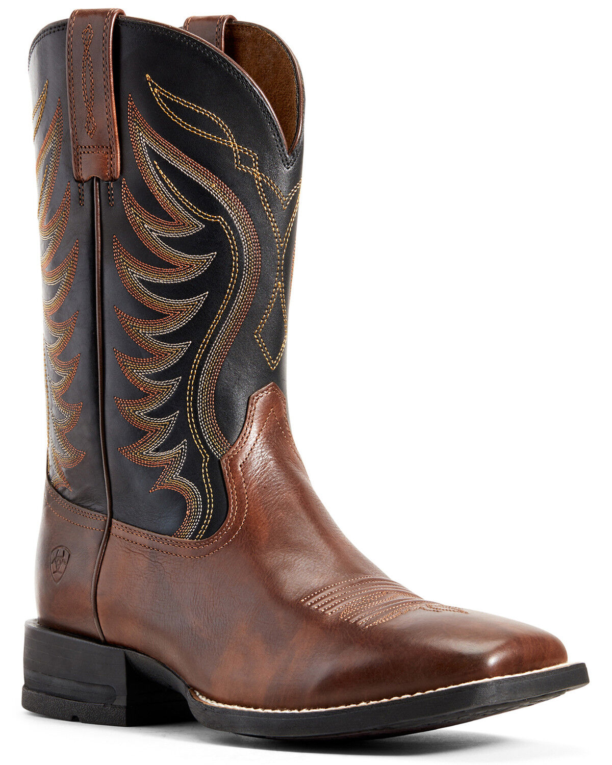 Image #1 - Ariat Men's Amos Hand Stained Western Boots - Square Toe, Brown, hi-res