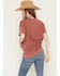 Image #4 - Rock & Roll Denim Women's Howdy Horse Short Sleeve Graphic Tee, Rose, hi-res