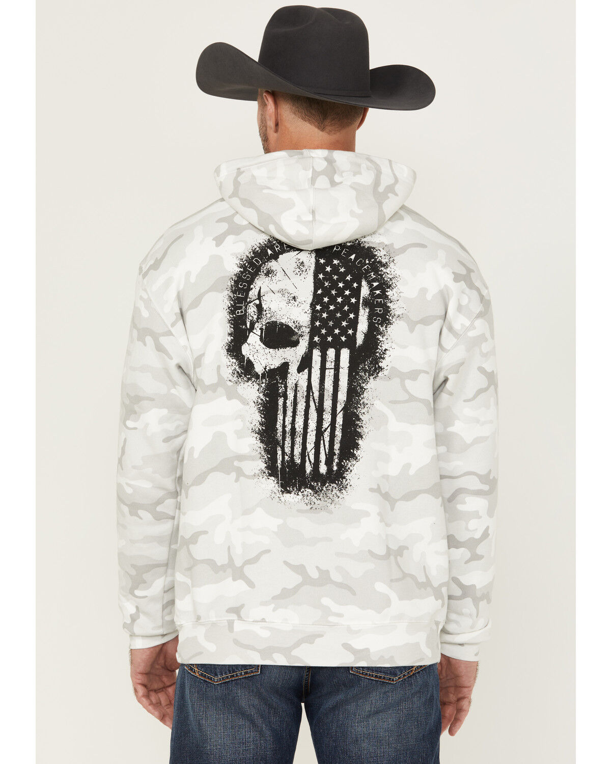 Image #4 - Howitzer Men's Peacemaker Camo Print Hooded Sweatshirt, , hi-res