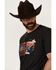 Image #2 - RANK 45&reg; Men's Just Ride Short Sleeve Logo Graphic T-Shirt, Charcoal, hi-res