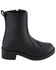 Image #2 - Milwaukee Leather Women's Clean Toe Cap Riding Boots - Round Toe, Black, hi-res
