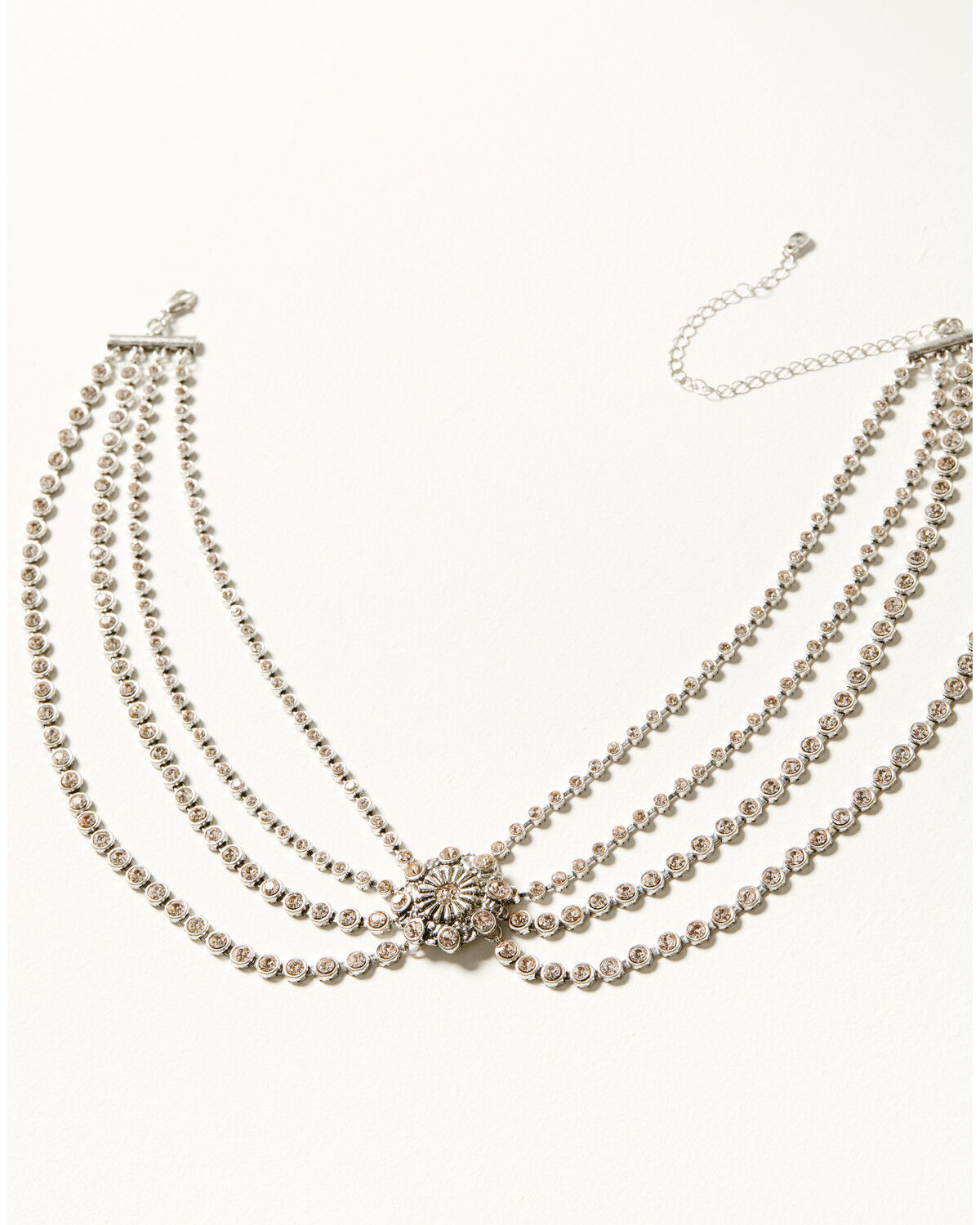 Image #1 - Shyanne Women's Champagne Chateau Collar Necklace, Silver, hi-res