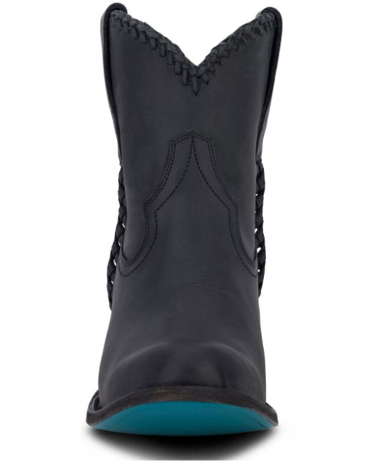 Image #4 - Lane Women's Plain Jane Matte Booties - Round Toe, Black, hi-res