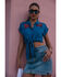 Image #1 - Idyllwind Women's Roland Embroidered Tie-Front Camp Shirt, Blue, hi-res