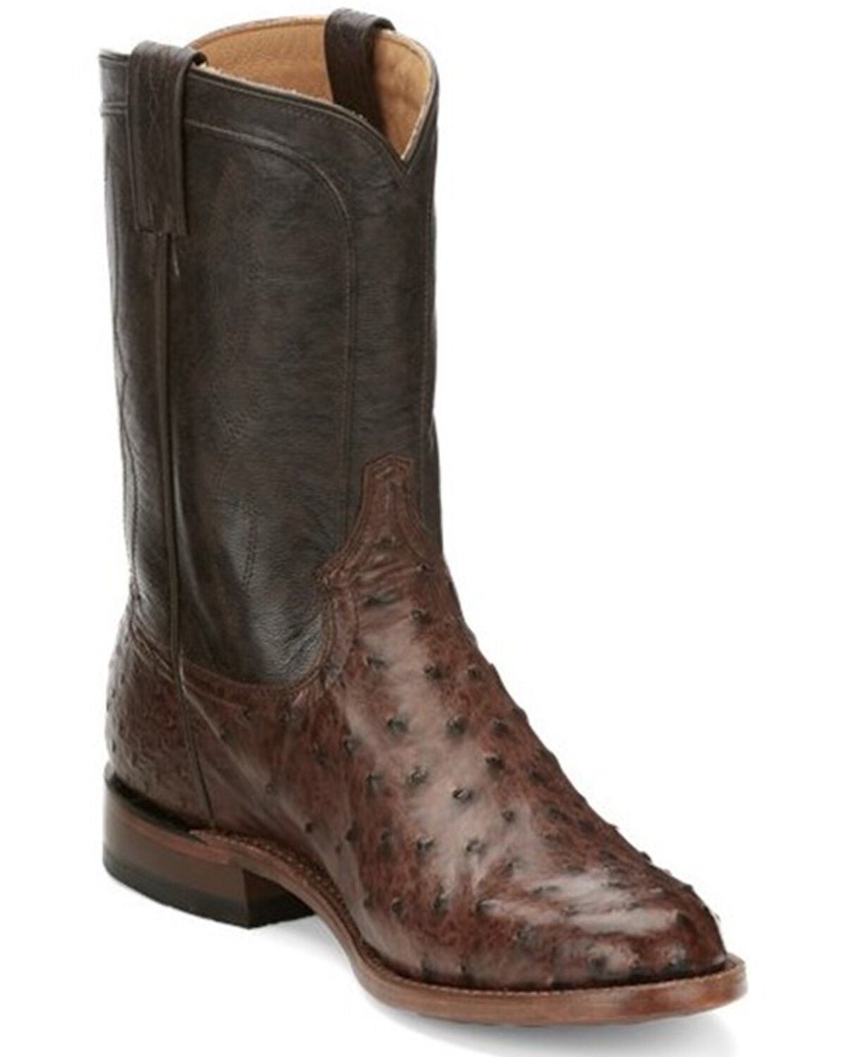 Tony Lama Men's Monterey Western Boots - Round Toe, Brown, hi-res