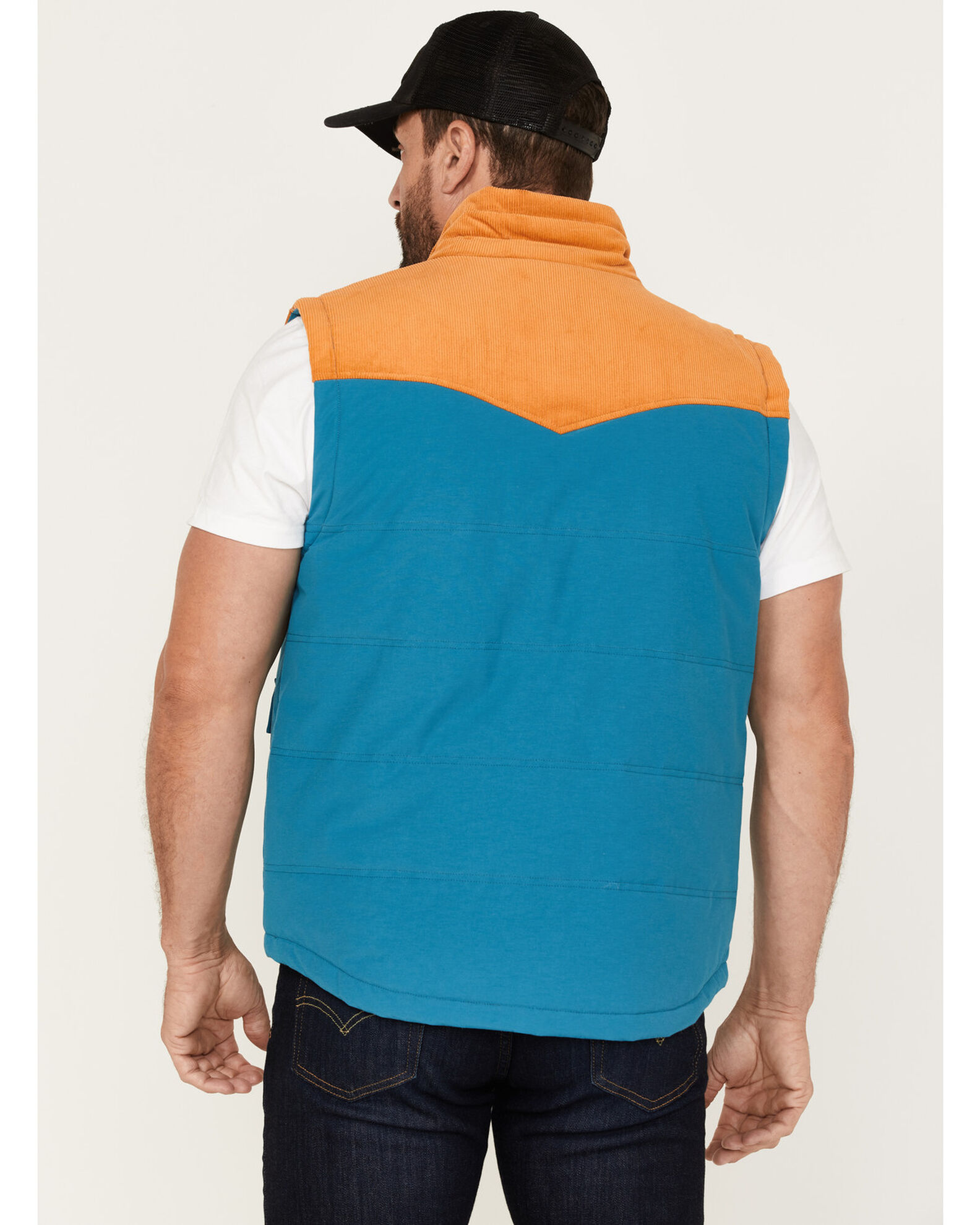 Color block vest shop
