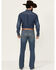 Image #3 - Cinch Men's Ian Medium Stonewash Slim Bootcut Performance Stretch Denim Jeans, Medium Wash, hi-res