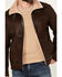 Moonshine Spirit Men's Shearling Sherpa Lined Leather Jacket, Dark Brown, hi-res