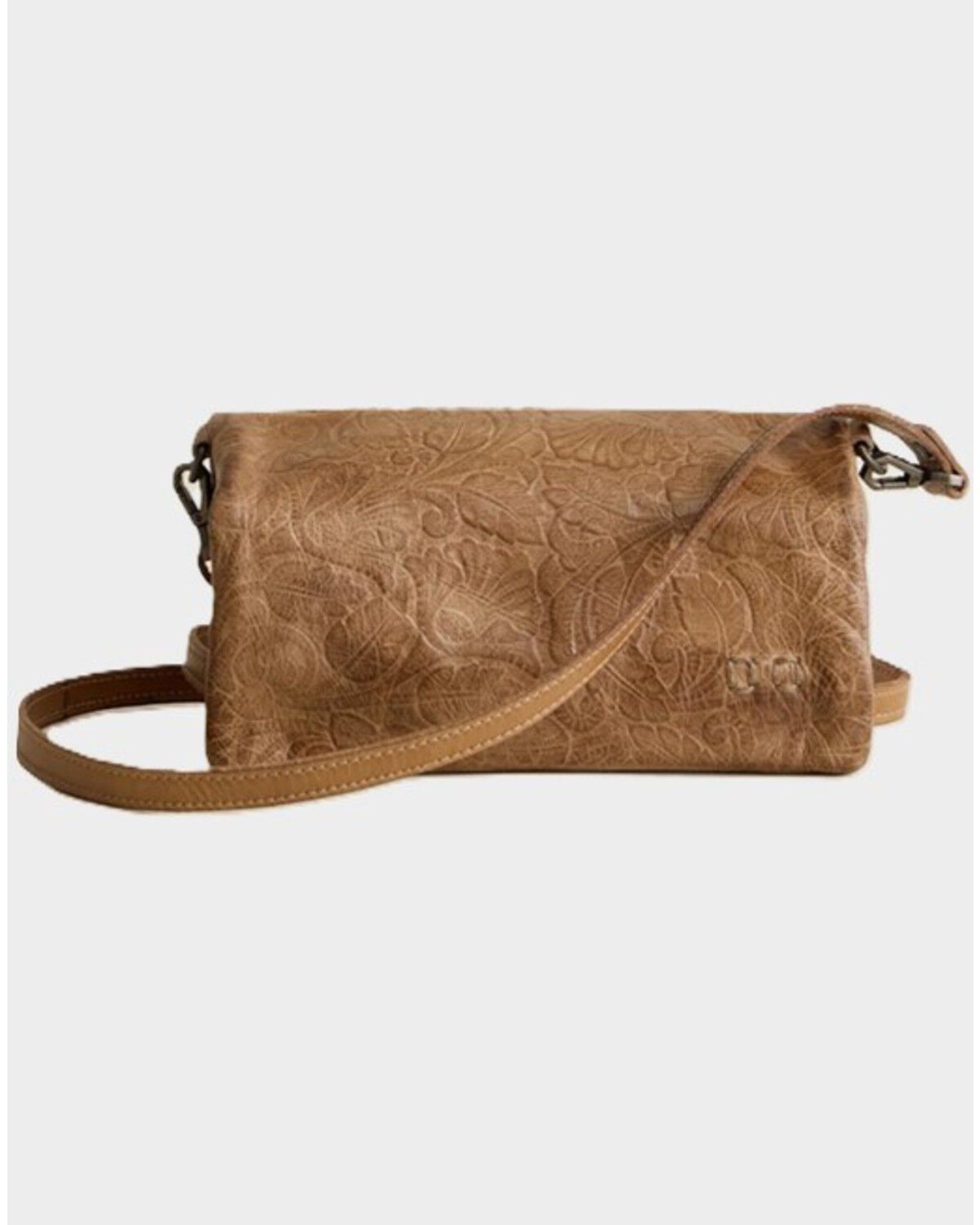 Bed Stu Women's Cadence Leather Crossbody Wristlet Bag, Tan, hi-res