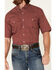 Image #3 - Roper Men's American Blues Diamond Geo Print Short Sleeve Button Down Western Shirt , Red, hi-res