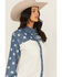 Image #2 - Wrangler Retro Women's Stars and Stripes Long Sleeve Snap Western Shirt, White, hi-res