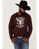 Image #1 - Cody James Men's Cow Country Rodeo Graphic T-Shirt , Burgundy, hi-res