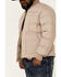Image #3 - Rodeo Clothing Men's Khaki Canvas Zip-Front Western Puffer Jacket , , hi-res