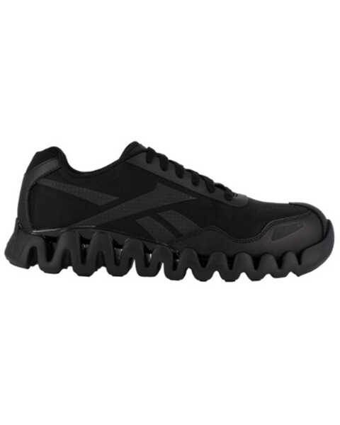 Image #2 - Reebok Men's Zig Pulse Metal Free Lace-Up Work Shoes - Composite Toe, Black, hi-res