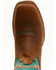 Image #6 - Twisted X Women's 11" Tech X Western Boots - Broad Square Toe, Chocolate/turquoise, hi-res