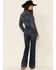 Image #4 - Wrangler Retro Women's Sara Dark Wash High Rise Bootcut Jeans, Blue, hi-res