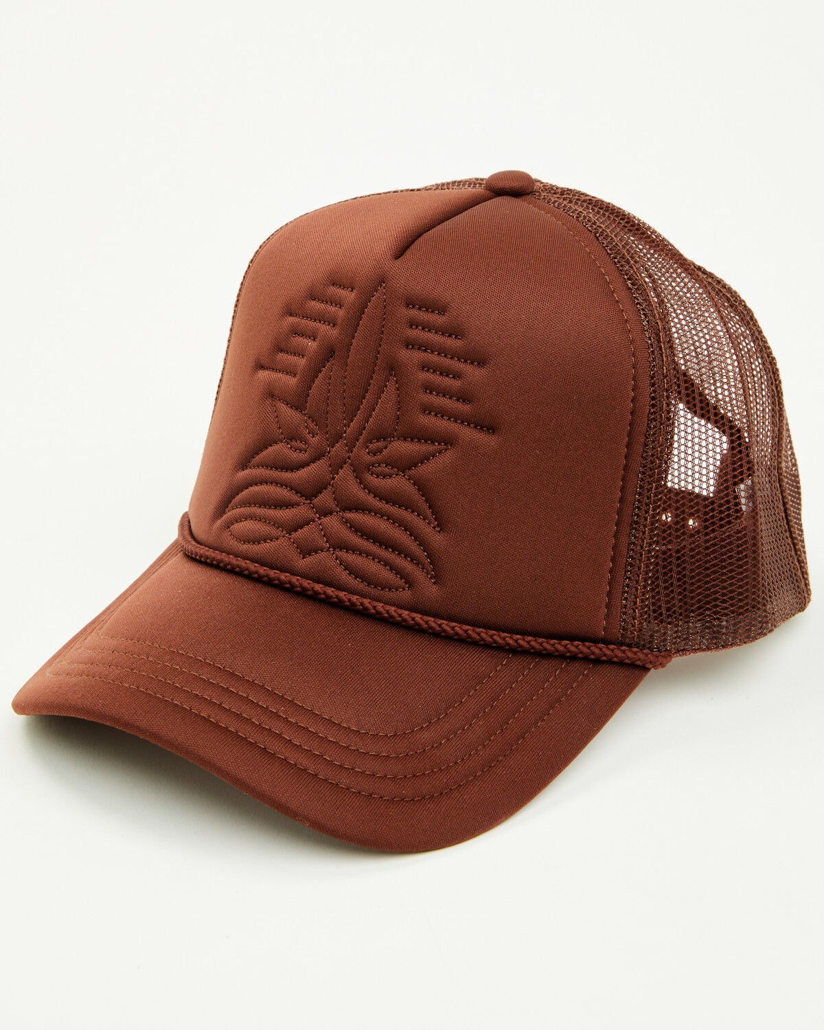 Image #1 - Shyanne Women's Boot Stitch Ball Cap, Brown, hi-res
