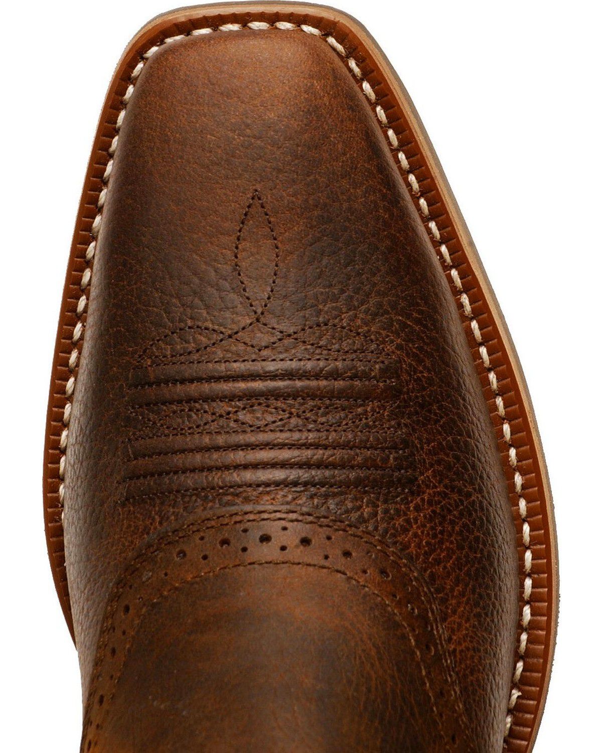 Image #8 - Ariat Men's Heritage Roughstock Performance Western Boots - Square Toe, Brown Oiled Rowdy, hi-res