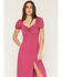 Image #3 - Idyllwind Women's Beth Jacquard Midi Dress, Fuchsia, hi-res