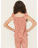 Image #4 - Shyanne Girls' Ditsy Floral Print Ruffle Sleeve Shirt, Light Pink, hi-res