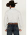 Image #4 - Gibson Men's Polka Geo Print Long Sleeve Snap Western Shirt , White, hi-res