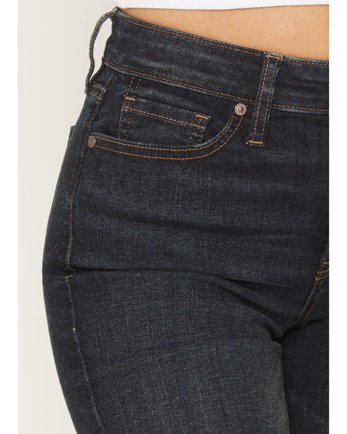 Image #2 - Shyanne Women's Nova Dark Wash High Rise Joni Trouser Super Stretch Denim Jeans, Dark Wash, hi-res