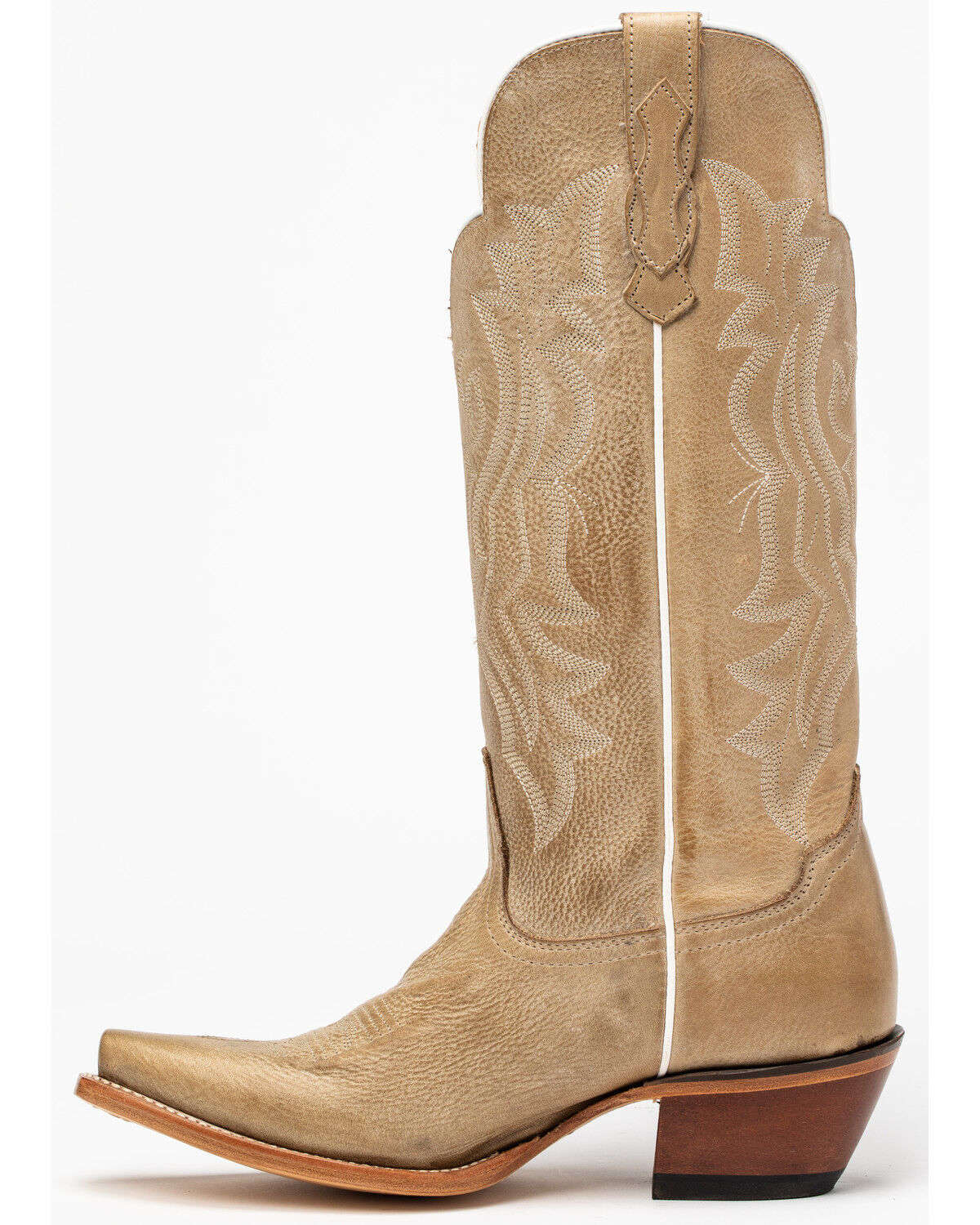 cream western boots